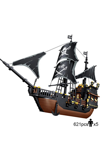 Choice GD50401 Building Block Pirate Stronghold Black Pearl Boat Royal Navy W...