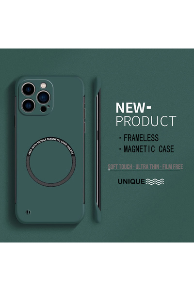 Choice for iPhone 13 Pro Dark Green 【Iron Plate Glue on Surfce 】Ultra Thin Ha...
