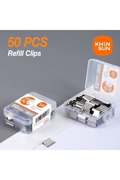 Choice 1Box Refill KHINSUN Paper Clipper Staplers Push Clamp File Documents B...