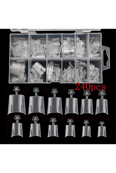 Choice 240 Square Units 240 Transparent Nail Stickers, Including Coffin-Shape...