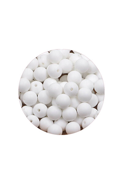 Choice 100pcs white Kivoct 100Pcs 12MM Round Silicone Beads For Jewelry Makin...