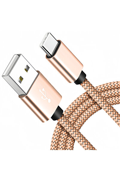 Choice15 1m 5pcs gold 5pcs 10pcs Usb A to Type C Charging Cable Nylon Braided...
