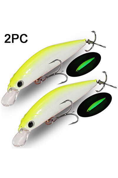Choice 2PCS minnow C GOBAI 11.4cm 13g Professional Quality Magnet Weight Susp...