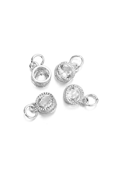 Choice Silver round 10Pcs/lot Alloy Gold Silver Color Rhinestone Hearts Charm...