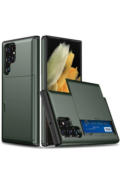 Choice Galaxy S23 Army Green Cover For S24 S23 FE S25 Edge Plus Ultra A55 A16...