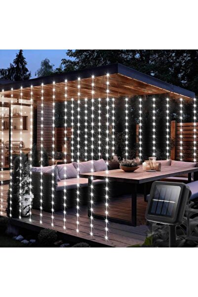 Choice 3MX3M 300LEDS WHITE Solar Curtain Light LED Outdoor Waterproof 300leds...