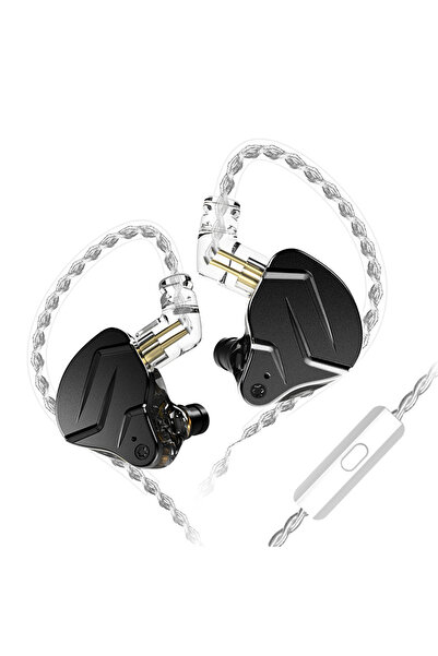 Choice Black with mic KZ ZSN Pro X 1BA+1DD Hybrid Driver In Ear Earphone HIFI...