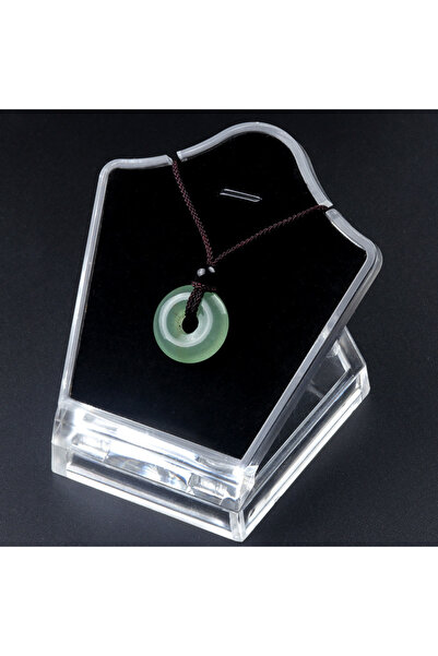 Choice Green Aventurine 20mm Circle Donut Healing Crystals Necklace Natural C...