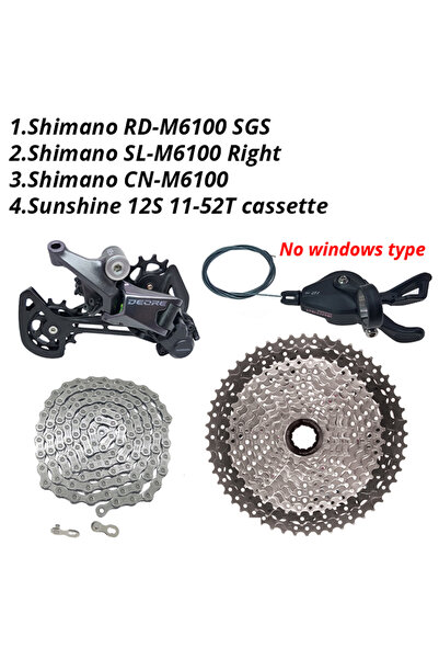 Choice No windows 52T Shimano Deore M6100 1x12 Speed Derailleurs Groupset 12 ...