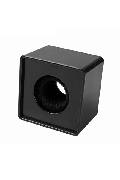 Choice1 black Microphone Flag Station Cube ABS Square Flags Interview Mic Log...