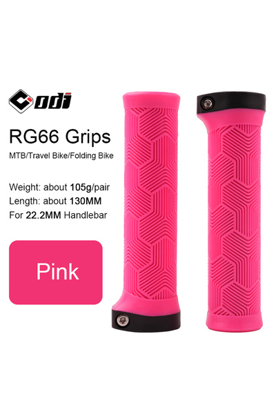 Choice RG66-Pink ODI MTB Bicycle Grips Lock-on 22.2MM Handlebar Cover Comfort...