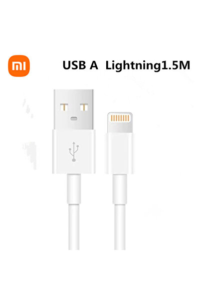 Xiaomi كابل شحن USB A إلى Lightning بطول 1.5 متر معتمد من MFI مناسب لآيفون، ك...