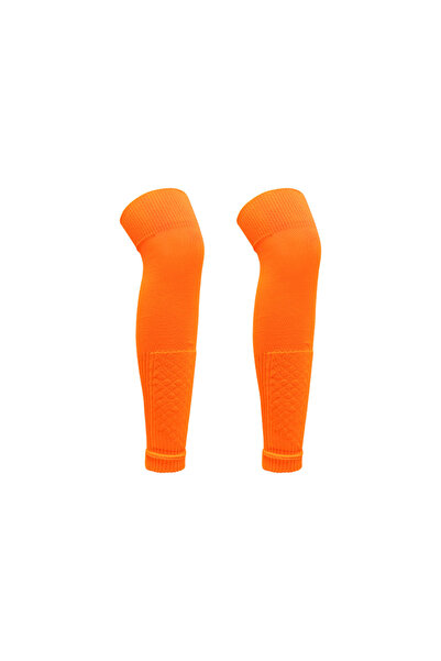 Choice M B-Orange Loogdeel 1Pair Football Sock Calf Sleeves Adult Knee Protec...