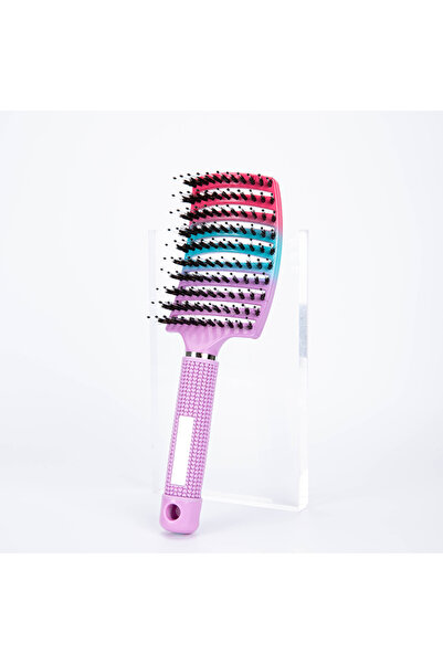 Choice Light Purple Detangling Hairbrush Scalp Massage Comb Bristle Nylon Wom...
