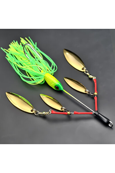 Choice FCP-599-D ANFS 1pc Fishing Lure Multi-Blade Spinner Bait for Bass Fish...