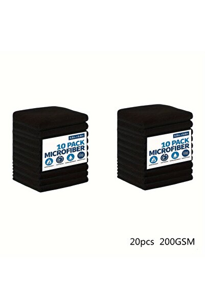 Choice 20pcs Black 5/10/20/50/100pcs Super Soft Black Car Wipes Scouring Clot...