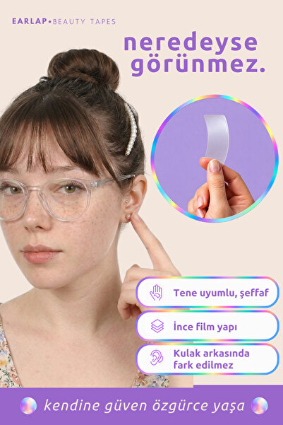 Beauty Tapes Earlap Klasik Kepçe Kulak Bandı, XXL Boy, 20 Adet