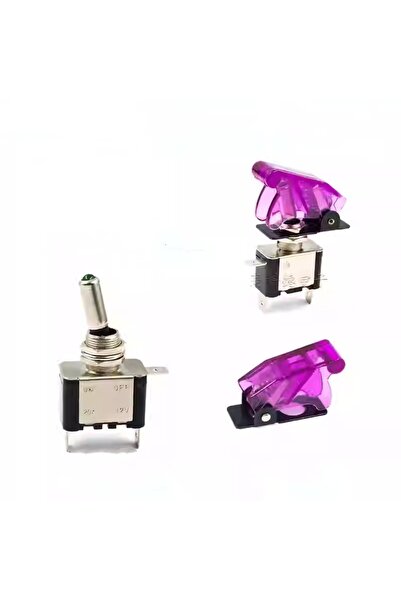 Choice4 1pc purple 1pcs LED Lighting Toggle Switch -12V, On/Off, Suitable for...