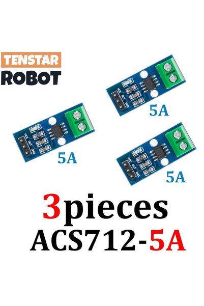 Choice1 3pcs ACS712-5A TENSTAR 3pcs ACS712 5A 20A 30A Range Hall Current Sens...