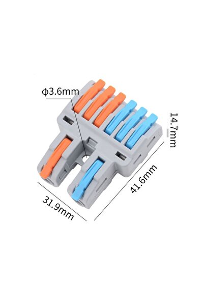 Choice CMK422-6 Wire Connector Quick Splitter Splicing Universal Conductor Wi...