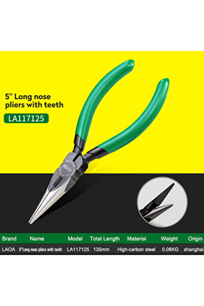 choice2 5 inches LA117125 LAOA 5 Inch Wire Cutter Long Nose Pliers Side Cutte...