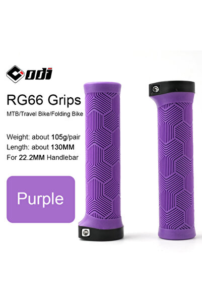 Choice RG66-Purple ODI MTB Bicycle Grips Lock-on 22.2MM Handlebar Cover Comfo...