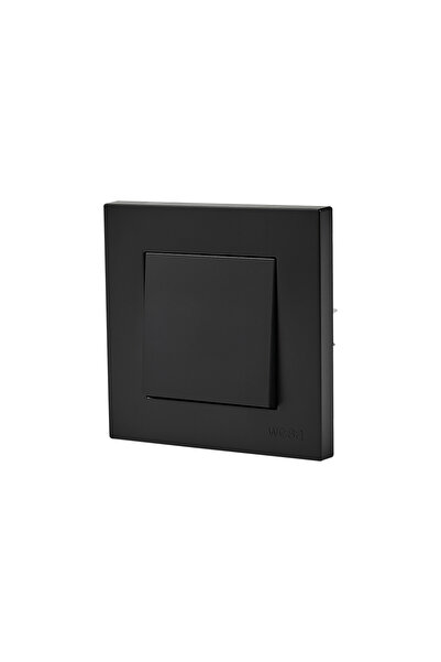 Choice6 EU 1 Gang 1 Way Switch Black Flame Retardant Wall Embedded Electrical...