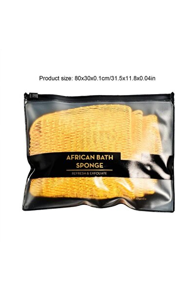 Choice4 Yellow African Sponge African Bath Net Reusable Body Scrubber For Ski...