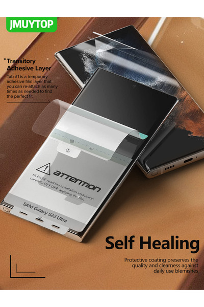 Choice1 Nano-coated Tempered Glass Film 2 Pieces for S23 Ultra JMUYTOP 2 Pack...