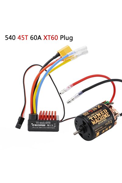 Choice 540 45T 60A XT60 YSIDO 540 Combo Brushed Motor 55T 45T 35T 60A ESC for...