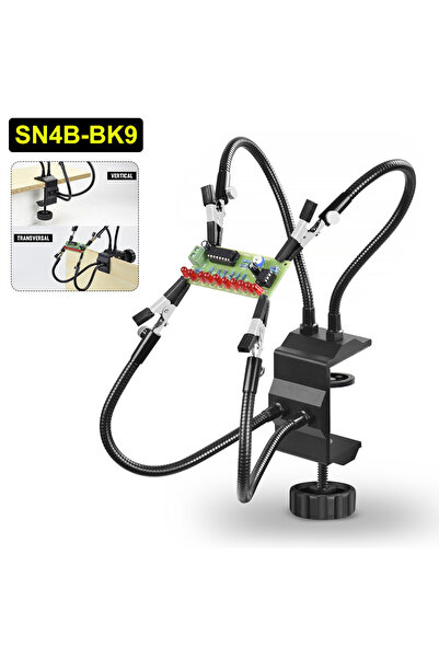 Choice1 SN4B-BK9 NEWACALOX Desk Clamp Soldering Station Holder PCB Alligator ...