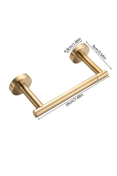 choice2 Gold Stainless Steel Toilet Paper Holder Wall Mounted Toilet Paper Ro...