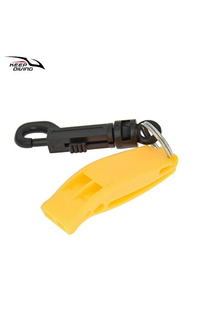 Choice Yellow 1Pcs Outdoor Dual frequency Survival Whistle Diving Rescue Emer...