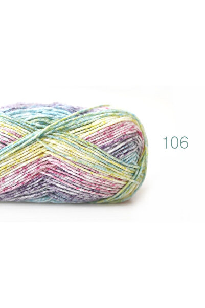 Choice 106 Milk Cotton Segment Dyed Yarn Colorful Hand Knitting Crochet Rainb...