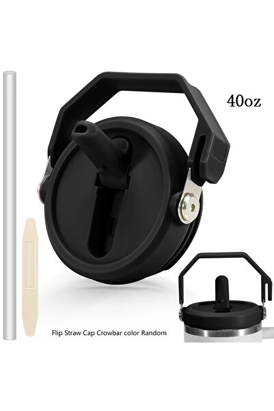 Choice10 40oz-Black 14oz/30oz/40oz For Cup Tumbler Lid with Handle, Flip Stra...