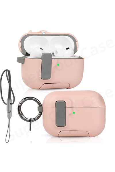 Choice for AirPods Pro 3 Pink 2025 For AirPods Pro 3 Case with Secure Lock & ...
