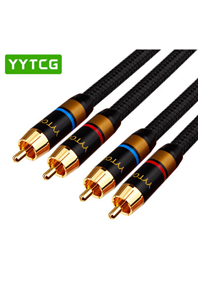Choice12 0.75m Black one pair YYTCG 1 Pair 2RCA to 2RCA High Performance Audi...