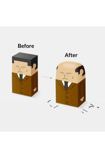 Choice Hilarious Erasers Will Slowly Go Bald As You Use Them baldness Old Man...