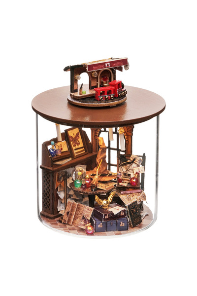 Choice B-041 Wooden Mini DIY Doll house Kit For Making And Assembling Room Mo...
