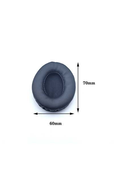 Choice 60mm x 70mm Oval Ear Pads For Headphones Covers Sponge Leather Foam Cu...