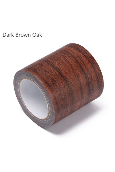 Choice7 8cm x 4.75m Dark Brown Oak 5M/Roll Realistic Wood Grain Repair Adhens...