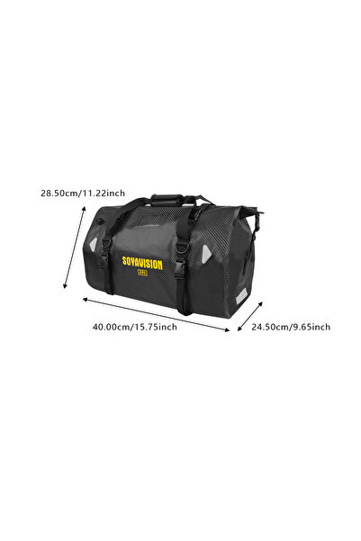 Choice 20L carbon fiber Motorcycle Dry Bag Waterproof Reflective Tail Duffle ...
