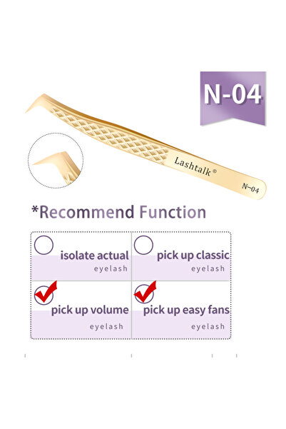 Choice15 N04 Lashtalk Eyelash Extension Tweezers Makeup Tools From Nagaraku S...