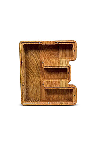 Choice6 e Twenty-six English Alphabet Moneybox Coin Money Piggy Bank Wooden L...