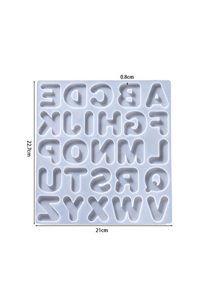 choice2 Style02 without hole English Alphabet A-Z Epoxy Resin Silicone Mold L...