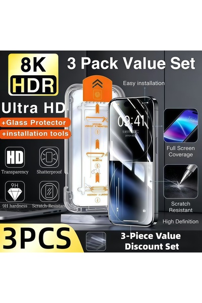Choice15 3PCS For iPhone 15Plus FCGQ 3PCS Oleophobic Coating Dust Free Easy I...