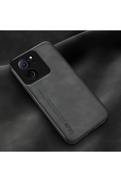 Choice24 Xiaomi 13T Pro Dark Gray Vintage Matte Leather Phone Case For 17 Pro...