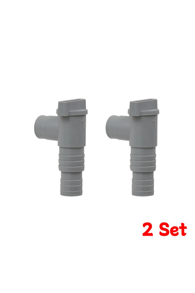 Choice 2 Set PVC Pool Hose Adapter Durable 32mm Pool On/Off Plunger Valve Lea...