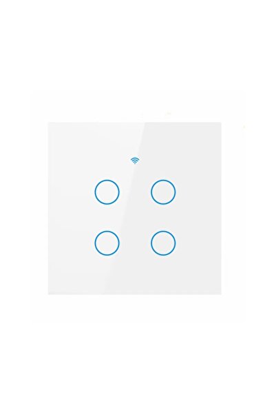 Choice4 4 gang-White Smart Switches EU Neutral Wire/No Neutral Wire Require 1...