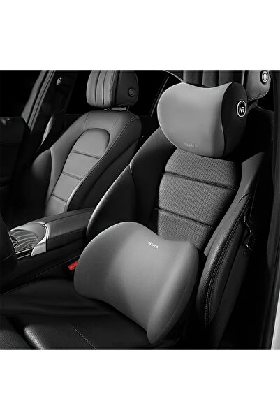 Choice8 Headrest Grey headrest/Waist - car headrest and lumbar support kit me...
